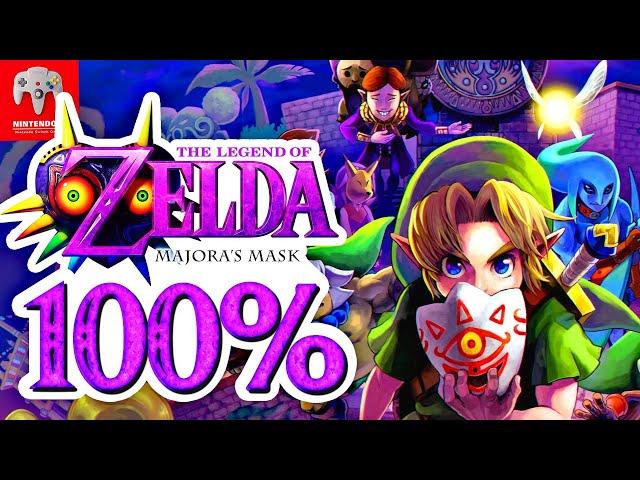 Zelda Majora's Mask Nintendo Switch Online N64 - 100% Longplay Full Game Walkthrough Gameplay Guide