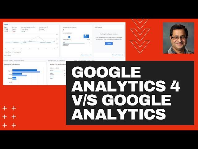 Google Analytics 4 vs Google Analytics - Tutorial for Beginners.