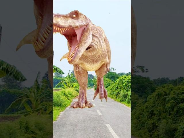 Dinosaurs ATTACKED My Camera!  (Caught on Video #foryou #shortvideo #dinosaur