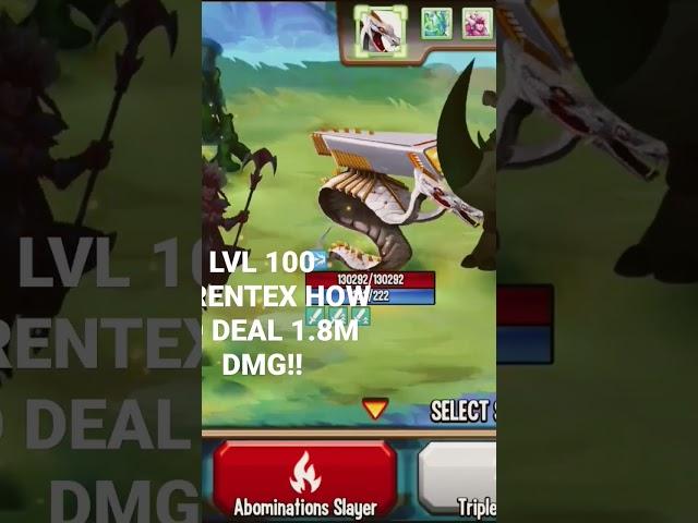 HOW TO DEAL LOADS OF DMG WITH SERPENTEX LVL 100 #monsterlegends #mobilegameswalkthrough #shorts