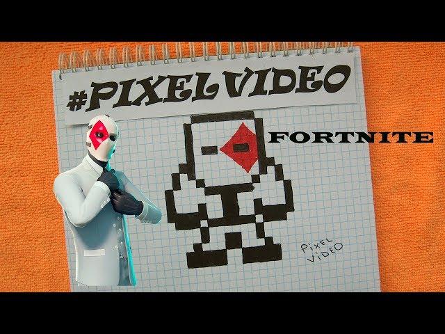 How to draw Joker Fortnite pixel art #pixelvideo