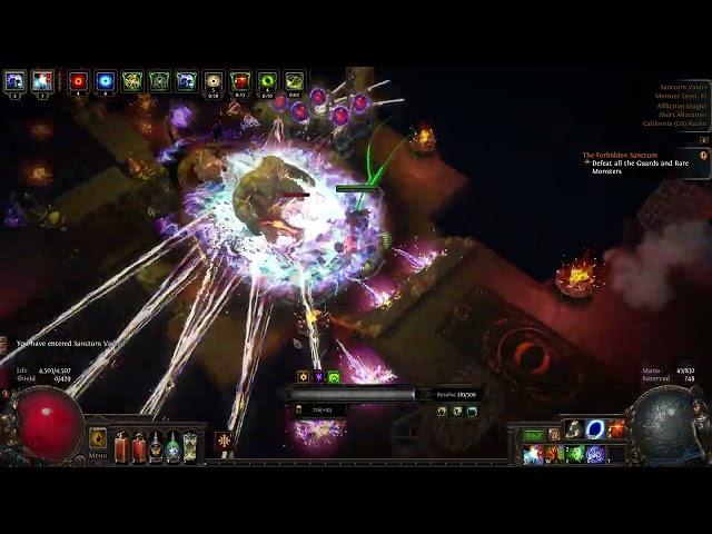 Path of Exile - 3.23 Affliction - Ballista Totem Elemental Hit - Hierophant  - Sanctum Challenge