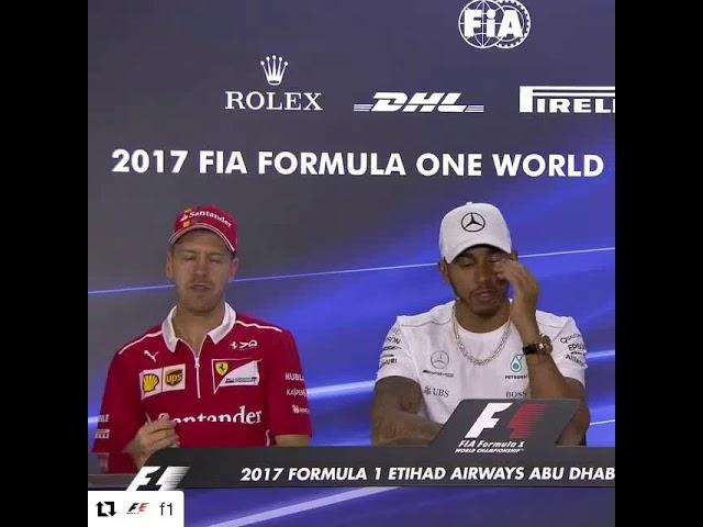 Lewis Hamilton ROASTS Sebastian Vettel in Press Conference