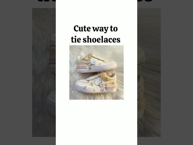 Cute ways to tie shoelaces #shorts #aesthetic