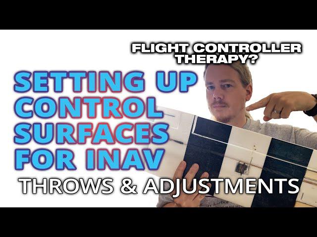 Setting up control surfaces, linkages, and throws for iNav