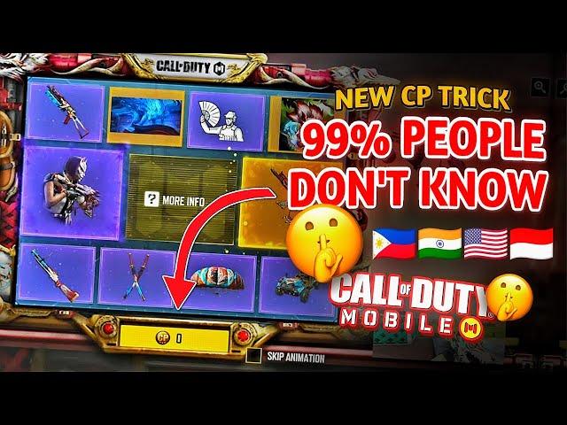 Don't Spend CP Without Knowing This Trick  Region Change CODM