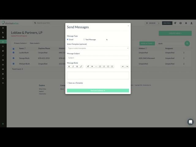 Bulk Text Messages and Emails