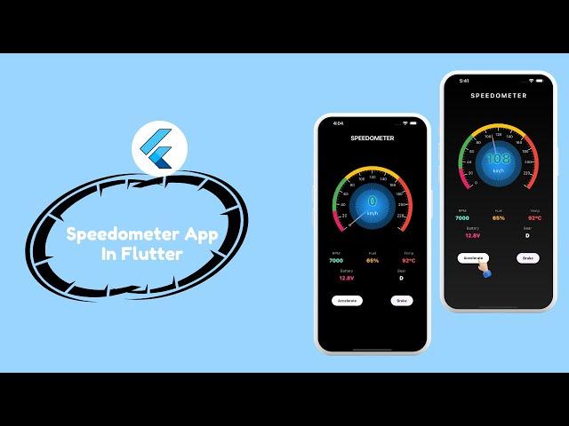 Syncfusion Flutter Charts || Speedometer App in Flutter