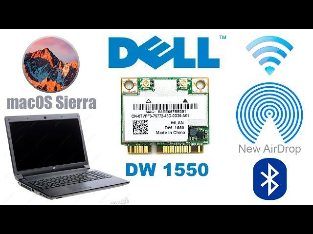 Как задействовать WiFi-Bluetooth combo модуль DELL DW1550 BCM94352HMB в macOS Sierra 10.12.1?