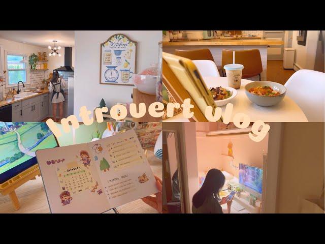 Introvert vlog | making lunch & October journal