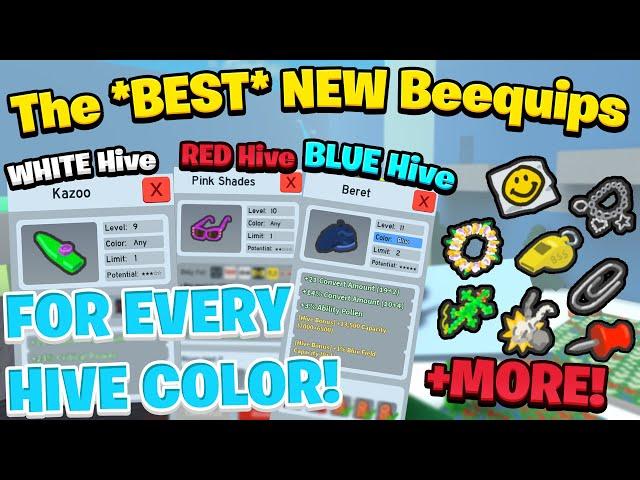 The BEST Beequips  To USE For Each Color (Bee Swarm Simulator)