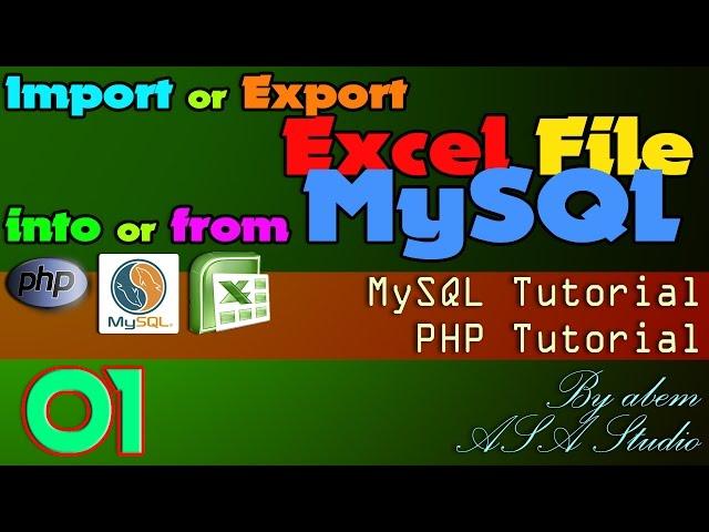 Import or Export Excel File into or from MySQL, 1, Project Preview and Create Folder, Excel PHP Tuto