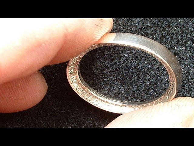 Как сделать кольцо из монеты своими руками в домашних условиях   How to make a ring out of a coin