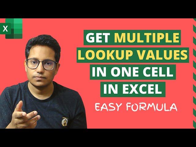 Lookup & Return Multiple Values in One Cell in Excel (Easy Formula)