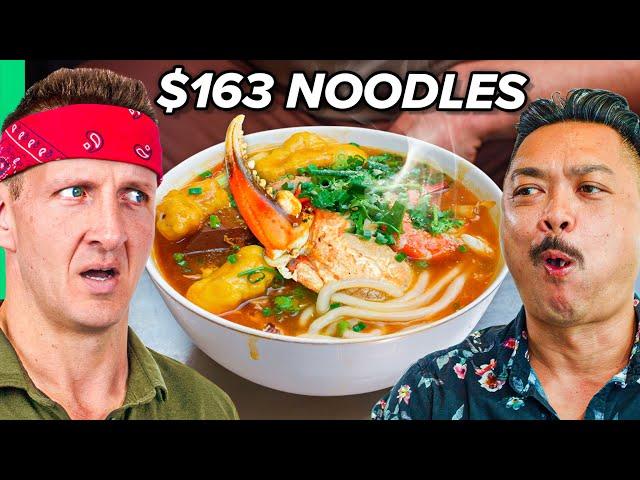 $1 Noodles VS $163 Noodles in Vietnam!! (RECORD BREAKING Bowl!!)