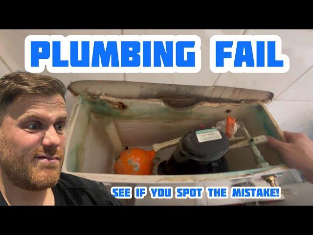 PLUMBING FAIL…Dont Make This Mistake When Fixing The Toilet #plumbing