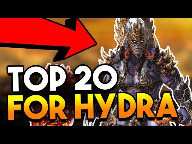 The TOP 20 HYDRA CHAMPIONS in Raid: Shadow Legends