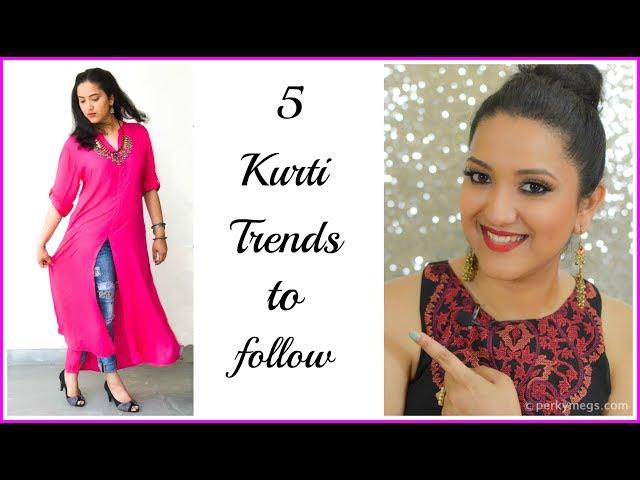 5 Trendy Quirky Kurti trends to Follow Ft Voonik | Indian ethnic wear | Perkymegs