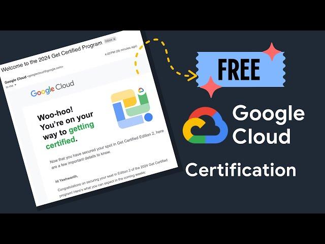 FREE Google Cloud Certification Vouchers | Get Google Cloud Certified for Free in 2024  #GCP #Google