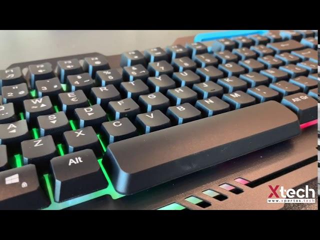 Teclado Gamer Metálico de Membrana Ocelot OGEK01 RGB