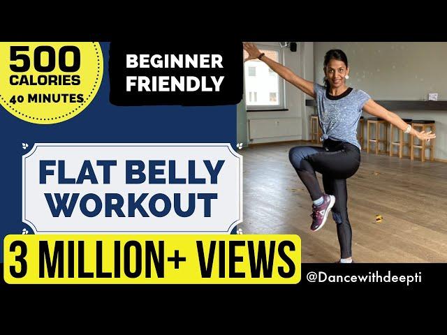 DWD#26 | 40 MIN Flat Belly | Bollywood Dance workout | Beginners| Dance Workout to lose belly Fat