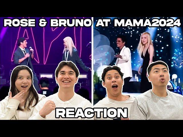 ROSÉ & Bruno Mars - APT MAMA 2024 LIVE + ACCEPTANCE SPEECH REACTION!