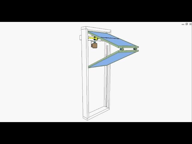 Vertical folding window 2