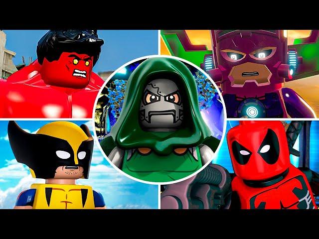 LEGO MARVEL - All Boss Fights & Ending (Every Villain) | 4K 60FPS - No Commentary