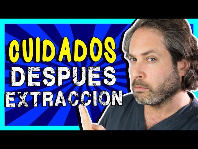 CUIDADOS despues de una EXTRACCION de muela  Secretos para que NO TE DUELA!!