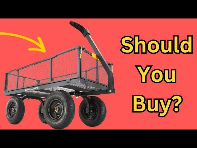 Gorilla Cart GCG-900 Heavy Duty Steel Utility Wagon Cart