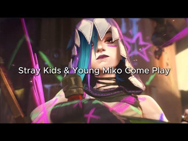 Stray Kids & Young Miko Come Play - Jinx entrance song