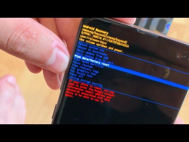 Samsung Galaxy S10 S10e S10 Plus Hard Reset bei Funktionsverlust Fehlfunktionen Smartphone Anleitung