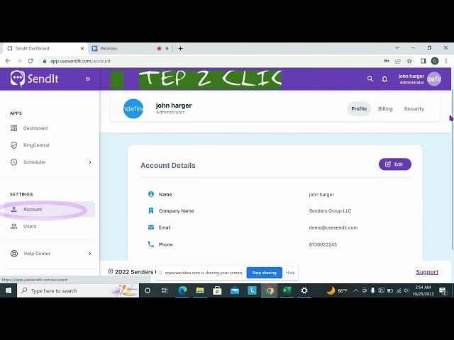 How to view SendIt invoices