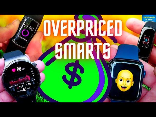 Most OVERPRICED Smartwatches in 2021 & 2022 Review | Apple Watch 7 - Fitbit Charge 5 - Fitbit Luxe