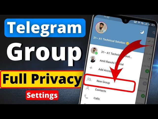 Telegram Group ki privacy setting kaise karen