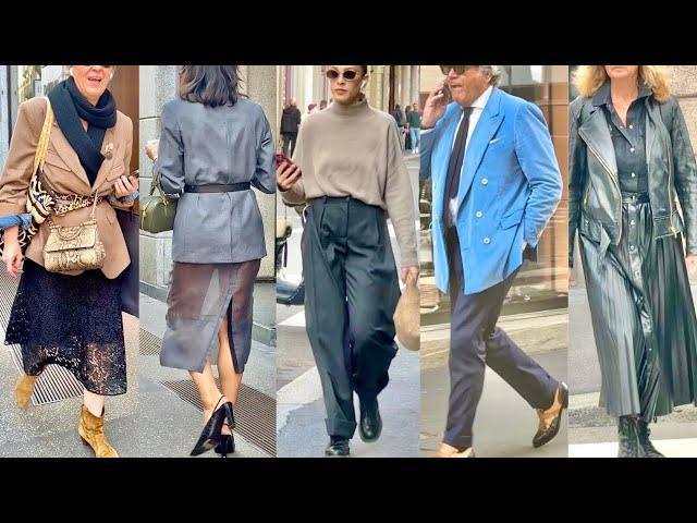 OCTOBER 2024 MILAN SHOPPING WALK ITALIAN FALL STREET FASHION #falloutfits #vanityfair