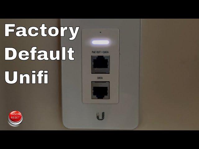 How To Factory Reset Unifi Access Point To Default