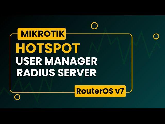 How to setup a mikrotik hotspot with user manager (RouterOS v7)