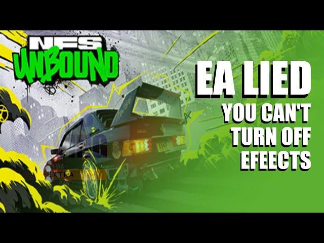 EA Lied About Turning Off Effects in NFS Unbound