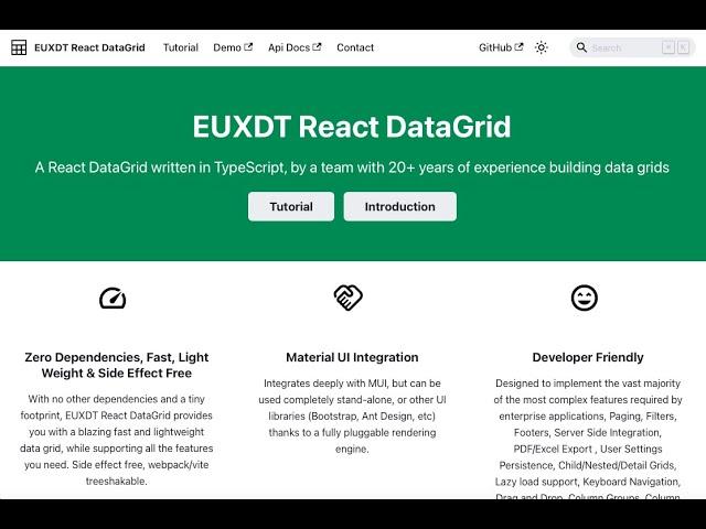 React DataGrid