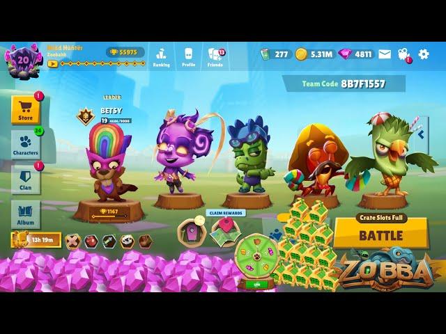 Zooba Game Squad Betsy Caly Donna Earl Steve 20 Trophies League Gameplay