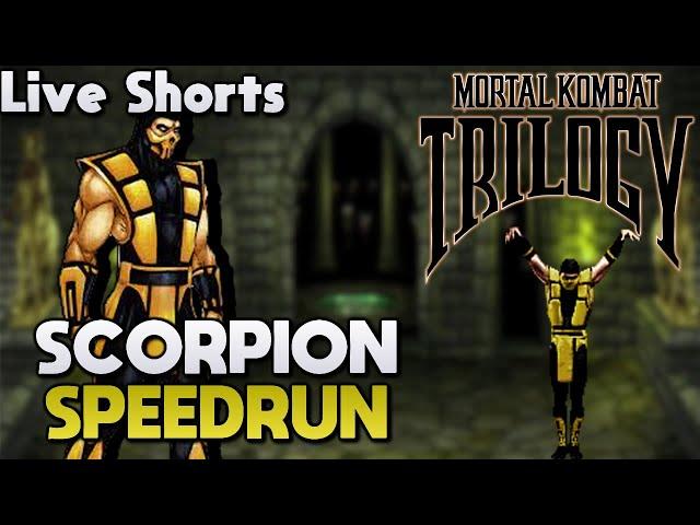 SPEEDRUN MORTAL KOMBAT SCORPION  (LIVE SHORTS)