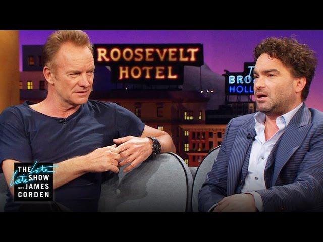 Johnny Galecki & Sting Trade Serious Ghost Stories