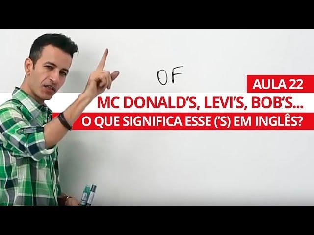 PRONOME DE POSSE OCULTO EM INGLÊS - AULA 22 PARA INICIANTES - PROFESSOR KENNY