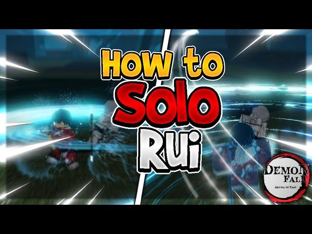 How to solo Rui boss in Demon Fall (tips) | EASY METHOD!