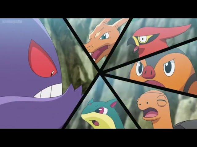 Ash's Gengar learning fire type move | pokemon journeys