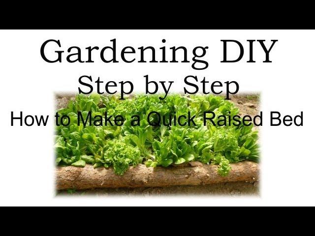 How to Make a Raised Garden Bed