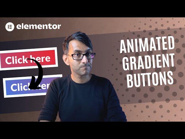 Animated Gradient Buttons - Free - No Extra Plugin - Elementor Wordpress Tutorial