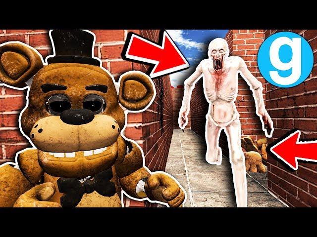 New SCP-096 Found VR Freddy in Maze! - Garry's Mod SCP Roleplay - FNAF Gmod