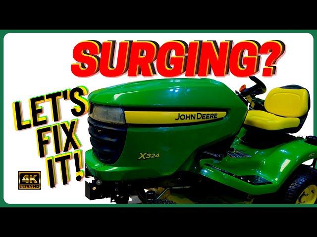 Simple Fix For a Surging John Deere X300 - Kawasaki FH491V 17hp #baldeagle242